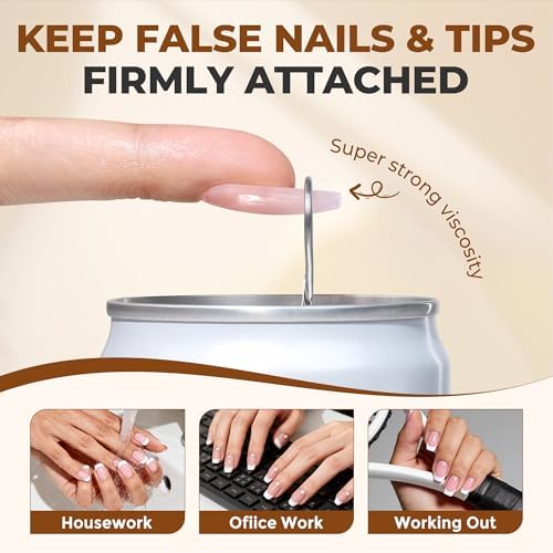 UNA GELLA Super Strong Nail Glue 2Pcs*10ml Semi Solid - Image 4