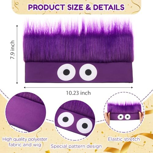 Crazy Wig Hairy Headband Hat - Image 2