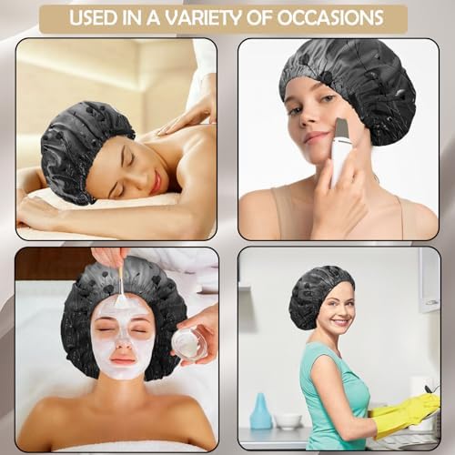Satin Hair Bonnet Silk Bonnet for Sleeping Double Layer Elastic Adjustable Reusable Cute Aesthetic for Women Girls - Image 6