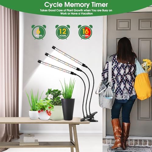 Grow Lights for Indoor Plants with Clip, Full Spectrum 6000K - Image 4