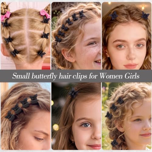 SUMAJU 80Pcs 0.6In Mini Butterfly Hair Claw Clips for Women Girls Barrettes - Image 6