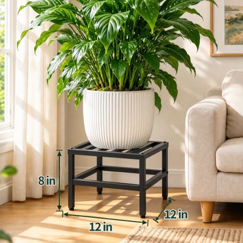Plant Stand Indoor Outdoor, 3 Pcs Heavy Duty Metal Pedestal Stands - Image 3