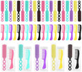 100 Hair Brush and Combs Bulk Individually Wrapped Disposable Hair Combs by skourvut