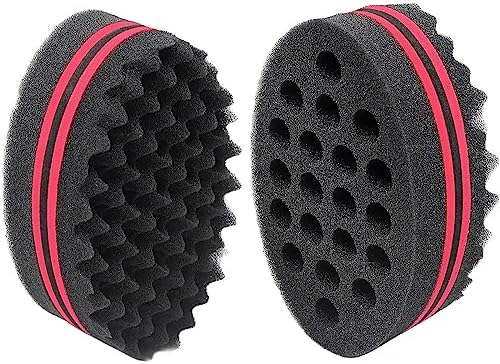 AIR&TREE Magic Barber Sponge Brush for Waves, Dreadlocks, Coils, and Afro Curls - Hair Care Tool with 7 & 16 mm Diameters (1 PCS) by AIRTREE