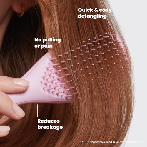 Tangle Teezer Ultimate Detangler Mini Hair Brush, Millennial Pink - Image 4