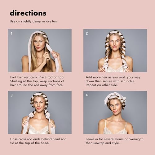 The Hair Edit Heatless Soft Ribbon Velour Curling Rod for Overnight Curls - Image 4