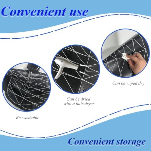 Silicone Hair Cutting Guide Shawl,Shoulder Silicone Mat for Hair Tools,Waterproof Silicone Hair Cut Cape for Professional Hair Stylists and Beginners,Large Haircutting Pads for Home and Salon Use - Image 4
