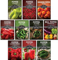 10 Pepper Seed Variety Pack for Planting - Survival Garden Seeds by SurvivalGardenSeeds