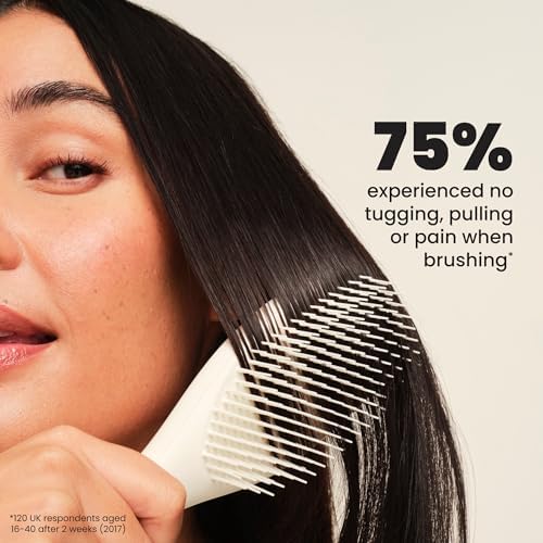 Tangle Teezer Matte Ultimate Detangler Brush, Straight to Curly, Cream - Image 5