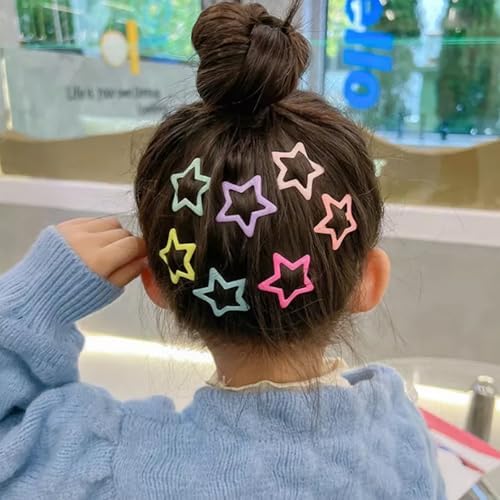 VIBILIA Star Hair Clips Y2K Multicolor Metal Hair Accessories-50PCS 1.18" - Image 5