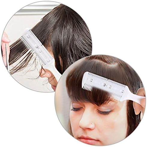 Maitys 3 Pcs Razor Combs for Hair Cutting with 10 Blades, White - Image 4