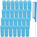 28PCS Heatless Snap-On Self-Grip Plastic Hair Curlers Set - DIY or Salon Hairstyling Tools (1.5cm/0.6in) by MOODKEYbrand