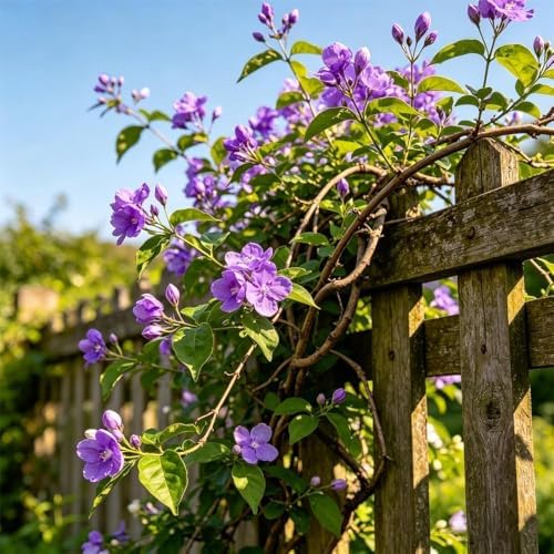 110+ Climbing Jasmine Seeds, Fragrant Perennial Flowering Vine for Outdoor Garden Trellis, Aromatherapeutic Jasminum Officinale Plants for Vertical Gardening - Image 2