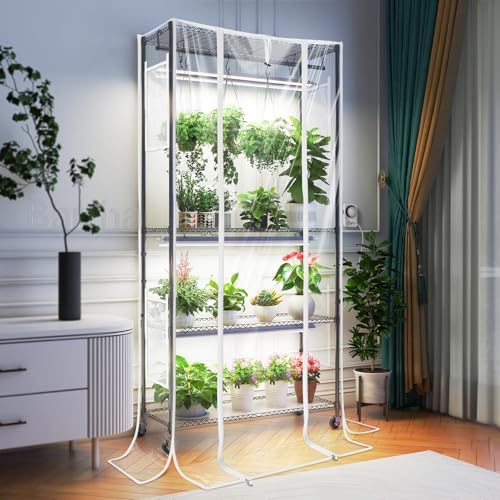Barrina CX3Z Indoor Greenhouse with Grow Light 4-Tier 108W 35.4x13.8x70.9IN - Image 2