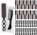 100 Hair Brush and Combs Bulk Individually Wrapped Disposable Hair Combs by skourvut