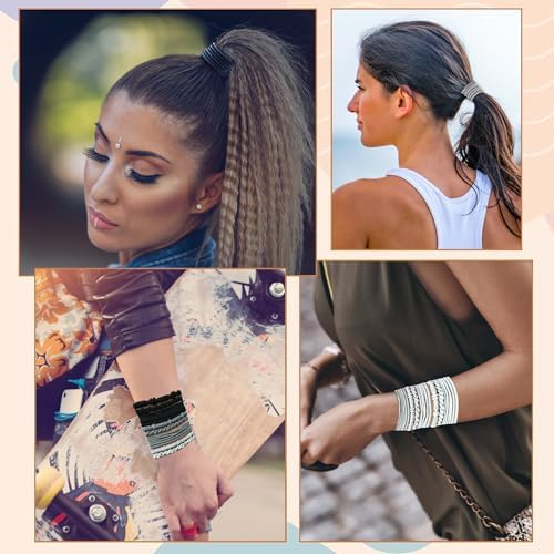 KANPRINCESS 20PCS Boho Hair Accessories, Elastic No-Damage Hair Ties, Cute Bracelets for Women and Girls - All Day Hold for Thick, Thin Hair, and Ponytails - Image 5