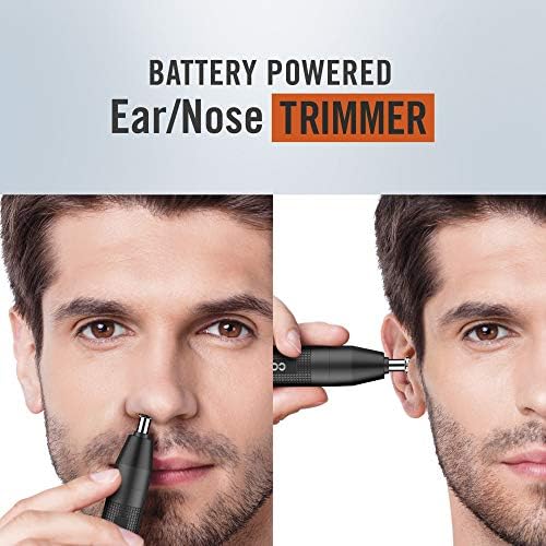 ConairMan Nose Hair Trimmer for Men, For Nose, Ear, and Eyebrows, Patent 360 Bevel Blade for No Pull, No Snag Trimming Experience, Cordless Trimmer 2 piece Set with Detail and Shaver Attachments - Image 4
