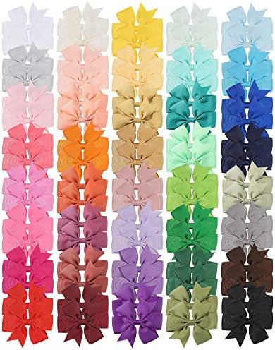 Choicbaby 80pcs 3" Hair Bows for Girls Toddler Hair Accessories by choicbaby