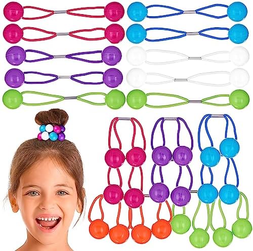 20pc Ponytailers Ponytail Balls Hair Elastics Collection, 18mm -Value by Expressions