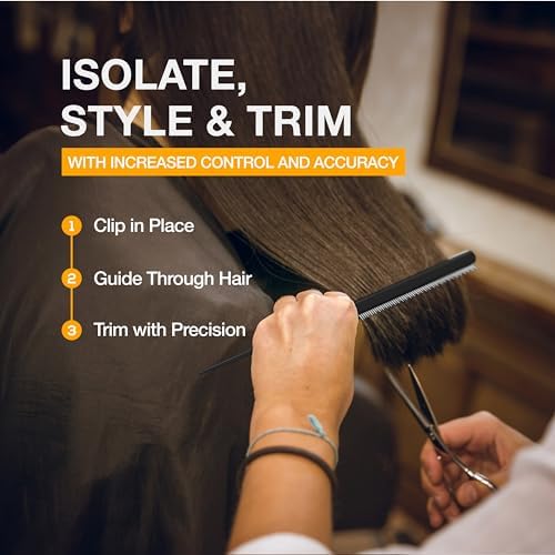ColorBow Rat Tail Combs, Teasing Comb, Flat Iron Combs for women, Parting Combs for braiding hair, Hairstylist essentials for Highlights - balayage board hair combs for styling & cutting (2 Pack) - Image 3