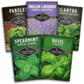 Aromatic Herb Garden Seeds Variety Pack – 5 Popular Heirloom Herbs by SurvivalGardenSeeds