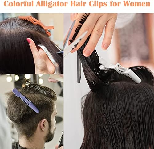 Ondder Colorful Alligator Sectioning Hair Clips, 24 Pack Large Hair Styling Accessories for Coloring, Cutting, and Salon Use - Women, Men, and Teens - Image 6