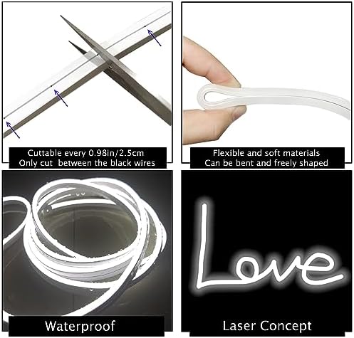 LED Vanity Mirror Lights, Hollywood Style Makeup Lighting, 6.6FT/6000K/Dimmable/12V Adapter/Self-Adhesive Strip Lights for Mirror, Lighting for Makeup Table & Bathroom - Image 6
