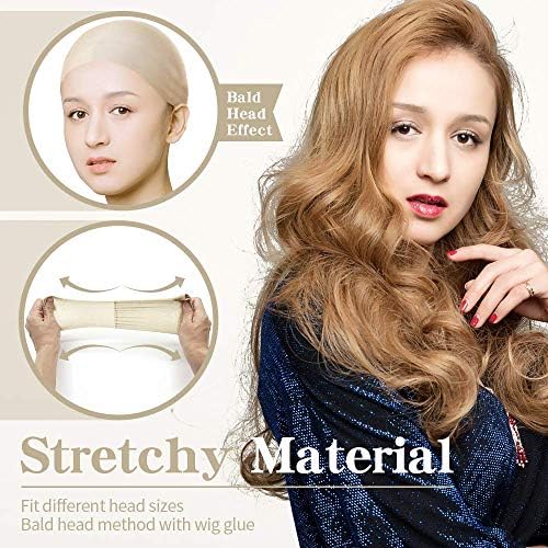 Dreamlover Nude Stocking Wig Caps for Cosplay & Halloween, 12 Pieces - Image 4