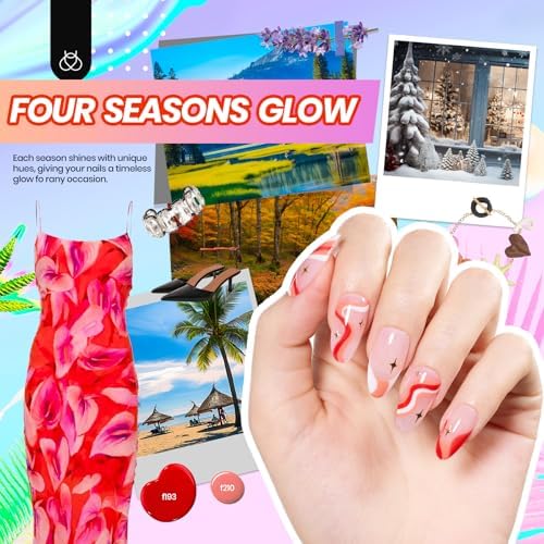 Beetles Gel Nail Polish Kit with U V Light - 32 Colors Gel Polish Kit 54Pcs - Image 2