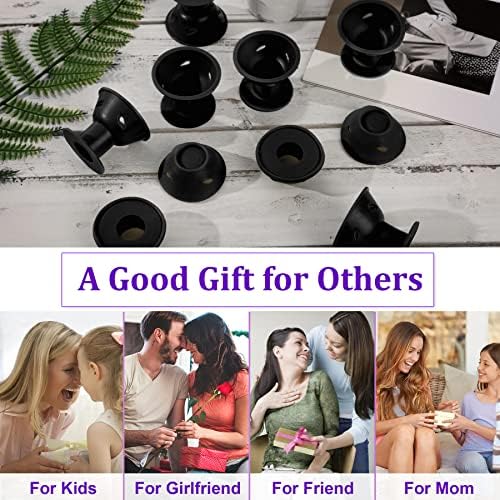 JANYUN 40 Pcs Black Silicone Hair Rollers,Heatless Hair Styling Tools - Image 6