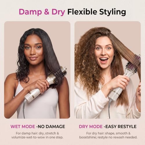 5-in-1 Blow Dryer Brush with Heated Comb - Image 6