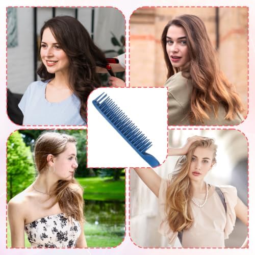 2 Pcs 3 Row Styling Comb for Natural Detangling, Curling Hair Styling Brush - Image 7