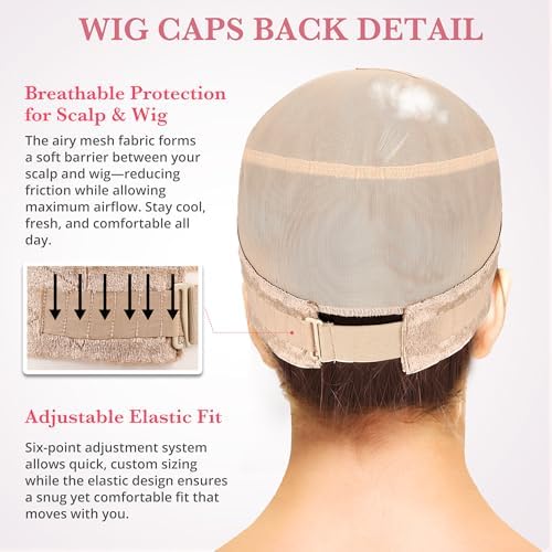 Wig Caps for Women Non Slip - All-in-1 Wig Cap for Lace Front Wigs - Image 4