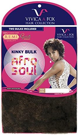 Vivica A Fox Hair Collection HKBK16-V Human Hair Afro Curl Kinky Bulk Extension, 4, 5.8 Ounce - Image 3