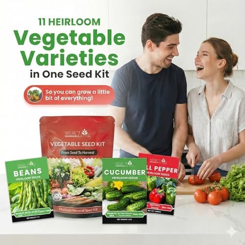 11 Heirloom Seeds for Planting Vegetables and Fruits, 4800 Survival Seed Vault and Doomsday Prepping Supplies, Gardening Seeds Variety Pack, Vegetable Seeds for Planting Home Garden Non GMO - Image 2