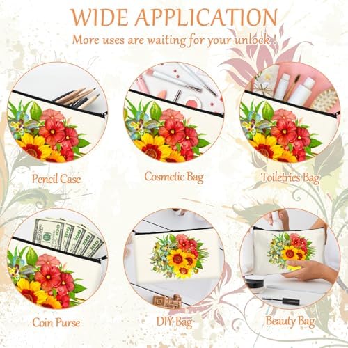 Legigo Blank Canvas Bags Zipper Pouch Makeup Bags Pencil Pouch Bulk - Image 5