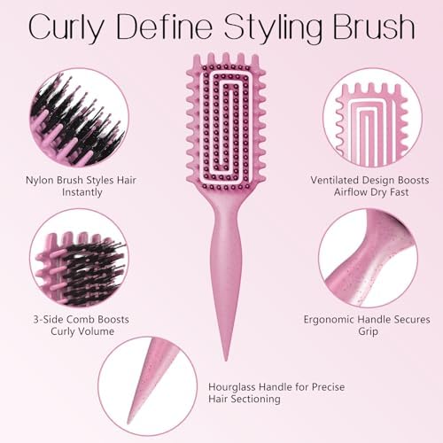 Curly Hair Brush, Curl Brush for Wet & Dry Hair - Image 2