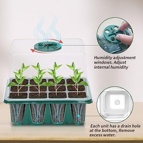 Seed Starter Tray, Seed Propagation Station with Grow Light,5 Pack - Image 3