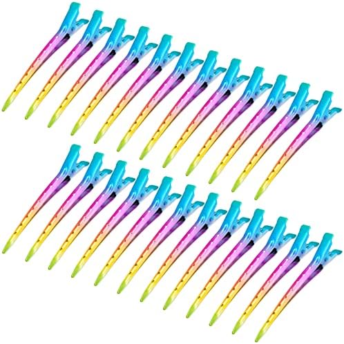 Bantoye 24 Packs Duck Bill Clips 3.35 Inch Metal Alligator Clip, Rainbow by BlackDiamond