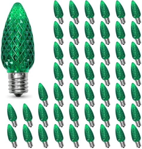 C9 LED Christmas Lights Outdoor Replacement Bulbs Green by AustinCoast