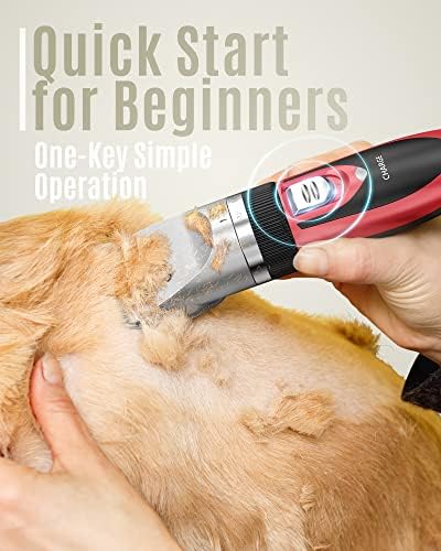 oneisall Dog Clippers Low Noise Grooming Kit for Dogs Cats Pets - Image 3