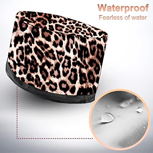 Heat Cap for Deep Conditioning, Ingeware Thermal Cap for Hair Steamer Cap for Natural Hair Portable Electric Heat Hair Spa Cap for Home Use Pattern (Leopard Print) - Image 5