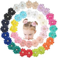 DED 40PCS 2.3" Chiffon Flower Hair Clips for Girls Infants Toddlers by DED