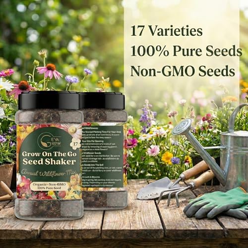 Wildflower Seed Shaker – Awesome Annual Mix by GevaGrow - 2 Ounce Shaker - Image 3