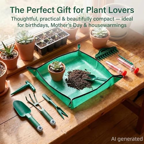 Bonsai Tools Kit 10Pcs Indoor & Outdoor Gardening Tool Potting Mat - Image 2