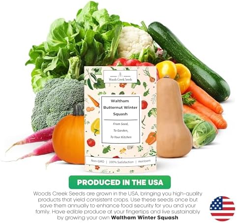 Waltham Butternut Squash Seeds for Planting, 100+ Heirloom Non-GMO Seeds, Pack of 2 - Image 7