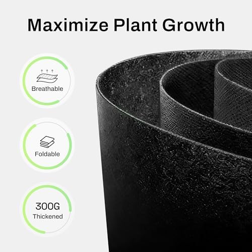 BN-LINK 5-Pack 5 Gallon Grow Bags, Heavy Duty Aeration Fabric Pots with Handles, Thickened Nonwoven Plant Bags for Vegetables, Flowers, Fruits - Image 5