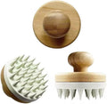 Scalp Massager Shampoo Brush - Soft Silicone Scalp Scrubber for Hair Growth & Dandruff Removal - Natural Bamboo Handle Deep Scalp Cleansing Brush for Men & Women by Unknown
