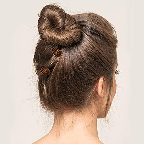 YOHAMA 36Pcs Brown Mini Hair Claw Clips Kids Adult Strong Hold Bangs Clips - Image 6