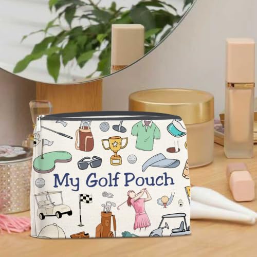 LyoGao Golf Gifts Makeup Bag, My Golf Pouch Cosmetic Bag for Women Girls - Image 5